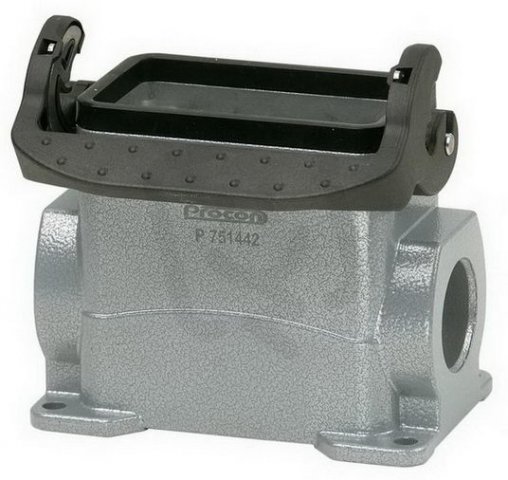 Walther P751442MS Sockelgehäuse B10 in Alu m.H:74mm,LVB,M25,Stutzen