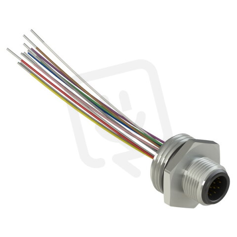 PIZZATO Konektor, 12 pólů, kov, M20x1,5/M12, vodiče 160 mm, nemontovaný