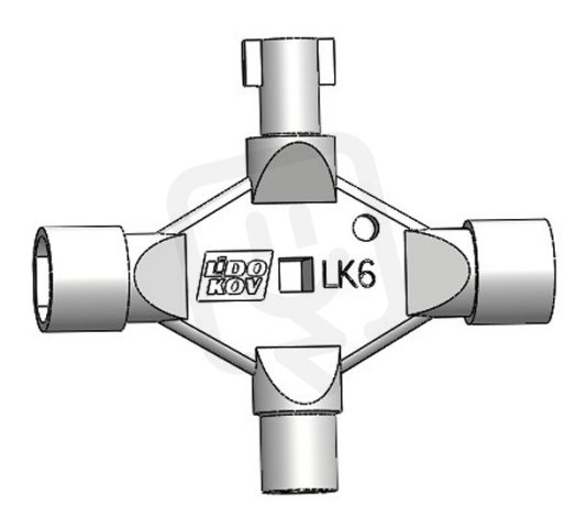 Lidokov 01.191 Klíč víceúčelový LK 6