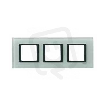 Unica Class Krycí rámeček trojnásobný, Grey glass SCHNEIDER MGU68.006.7C3