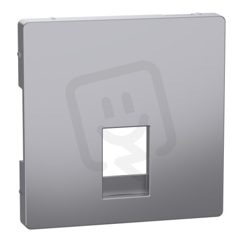 Centrální deska Merten D-Life RJ11/RJ12 Stainless Steel SCHNEIDER MTN4215-6036