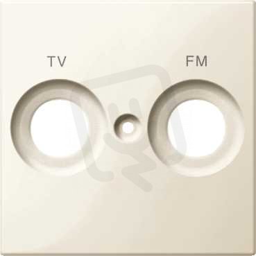 Merten Centrální deska FM+TV pro anténní zásuvku White Cream SCHNEIDER MTN299944