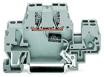 Svorka pro moduly dvoupatrovás diodou šedá 2,5mm2 Wago 870-523/281-593