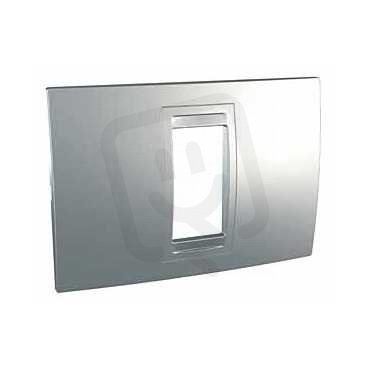 Unica Allegro Krycí rámeček jednomodulový, Aluminium SCHNEIDER MGU4.101.30