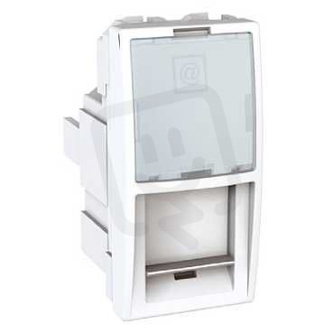 Unica Zásuvka datová 1xRJ45 S-One kat.6 STP 1 modul Polar SCHNEIDER MGU3.416.18