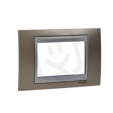 Unica Top rámeček trojmodulový Onyx Copper/Aluminium SCHNEIDER MGU66.103.096