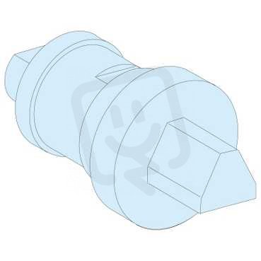 Schneider 09984 Dveřní vložka s trojúhelníkovým trnem 7mm, IP55