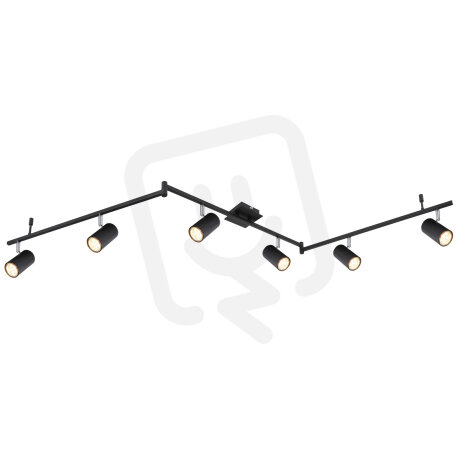 Stropní svítidlo ROBBY černá mat GU10, max. 6x35W 230V GLOBO 57910-6B
