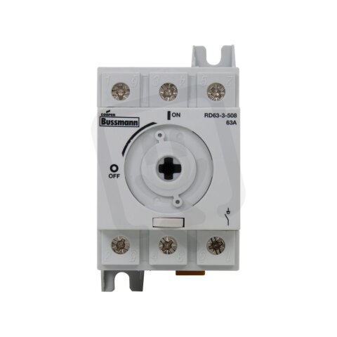 Bezpojistkový otočný odpínač Eaton RD63-3-508 600V AC, 63A, 3-pól