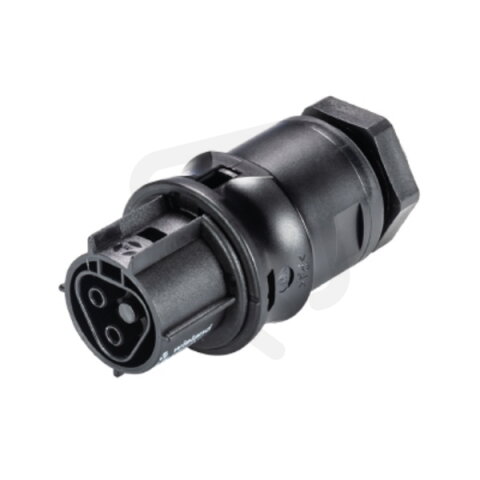 zásuvka vestavná gesis RST, 2-pól, pružinové svorky, M20, černá