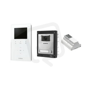 VIDEX BUS2 3,5'' videosouprava, 1 úč., PM, broušená nerez, rybí oko