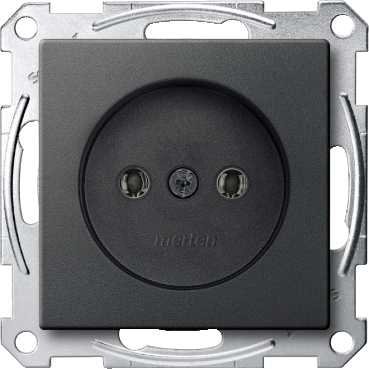 Merten Zásuvka bez zemnícího kontaktu 250V System M antracit MTN2001-0414