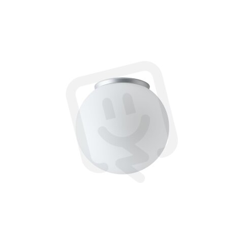 Přisazené LED svítidlo se skleněným stínidlem OSMONT STYX 2 8W IP65 4K stříbro