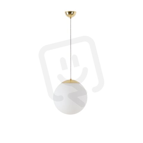 Závěsné svítidlo se skleněným stínidlem OSMONT ADRIA S2 10W IP40 E27 mosaz