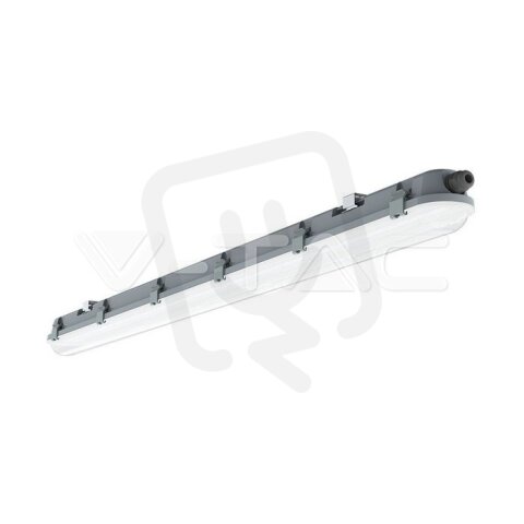 LED Waterproof Fitting M-Series 600 mm 18W 6400K Milky Cover 120 lm/W, VT-60018