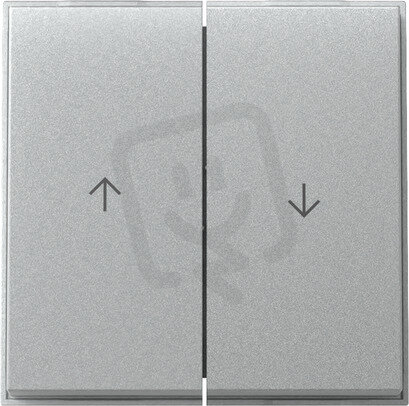 Dvojitá kolébka, symbol šipky TX_44 (IP44) barva hliník GIRA 329465