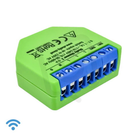SHELLY Spínací modul , 110-230V, 50/60Hz, WiFi, nevyžaduje nulový vodič