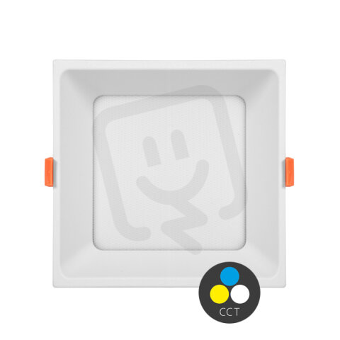 TONY SMD čtverec 12cm,12W,CCT,IP20,1560lm ECOLITE LED-IN01S-UGR/CCT/12W