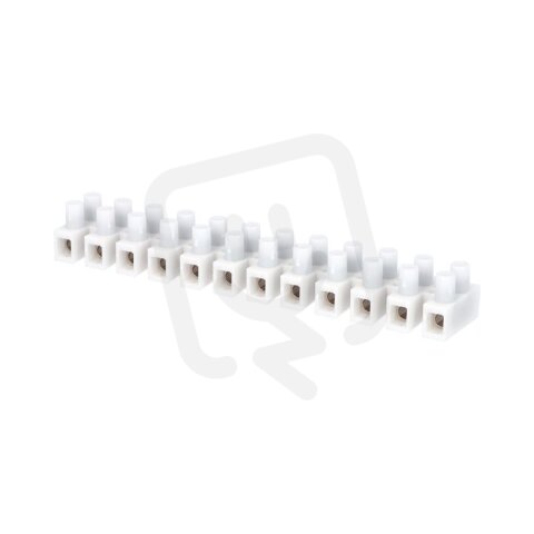 Přístrojová svorkovnice PA12S, 12x2,5-10mm2, T85, PP, bílá ELEMAN 1101051