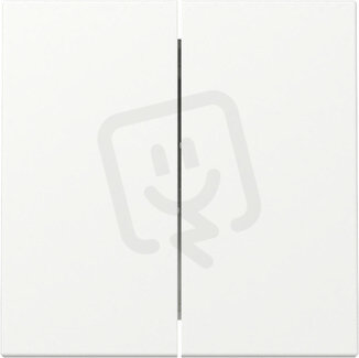 Dvojitá kolébka, System 55 čistě bílá m GIRA 329527