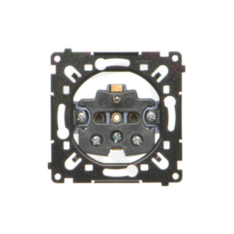 Zásuvka 1 násobná (přístroj), 16 A / 250 V~, šroubové svorky