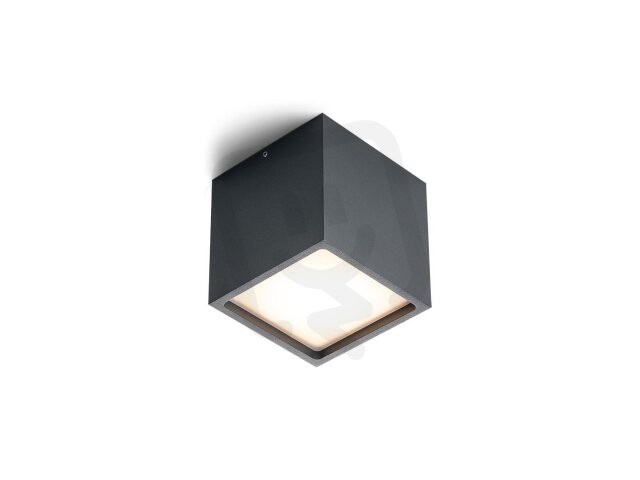 Venkovní stropní svítidlo CUBE, A DALI/PUSH 12W 3000K antracit LED2 5111134D