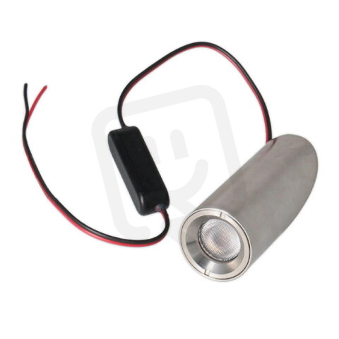 LED světlo do zábradlí, d30x76 mm, 3 W, 3000 K, 24 VDC, IP67, 50° symetrické