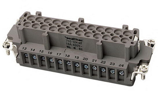 Vložka konektoru BHT 24 se šroubovými dutinkami WALTHER 710124HT