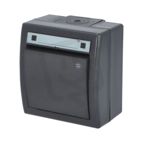 ATLAS 2K IP55 Přepínač křížový č.7, antracitový FAMATEL 19080-09