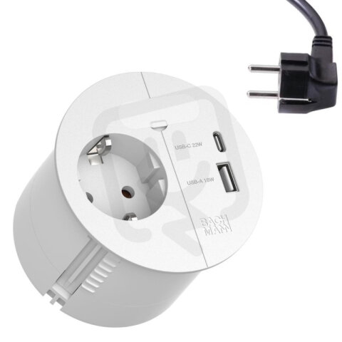 LOOP IN CHARGE 1xCEE7/3 1xUSB A/C 22W 1x