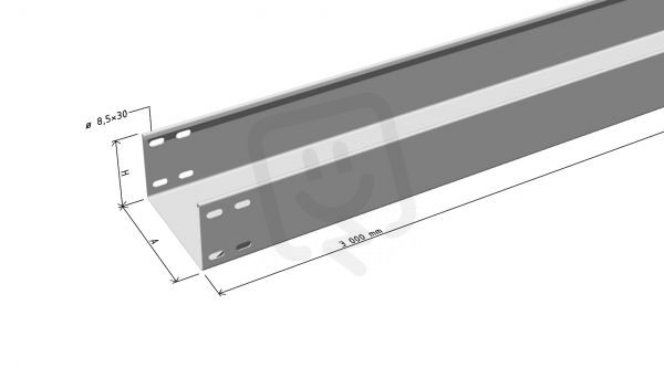 Žlab LINEAR 2 400/100 "SZ" 1,0 mm-b.perf