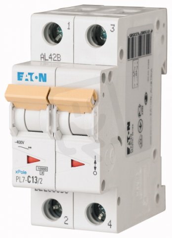 Jistič PL7-C13/2, char C, 2-pólový, 10kA, 13A EATON 263358
