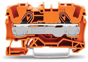 2vodičová průchozí svorka, 6mm2, Vhodná pro aplikace Ex e II, oranžová 2006-1202