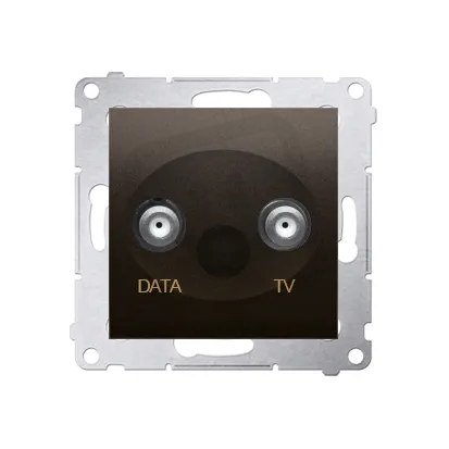 DAD1.01/46 Zásuvka TV-DATA, (strojek s k