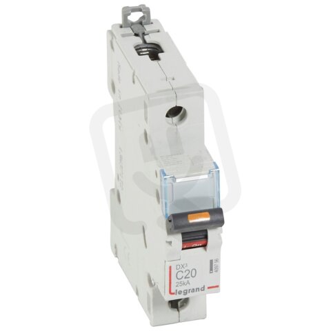DX3 JISTIČ, 1 PÓLOVÝ, CHAR. C,20A 25KA LEGRAND 409756