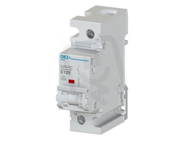 LVN-XC-100C-1 Jistič In 100A,Ue DC 220V, ch.C, 1pól, Icu 10 kA (EN60947-2)
