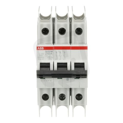 ABB SU203M-Z63 jistič char. Z 10kA 63A 3P  dle UL489 a CSA 22.2 No. 5