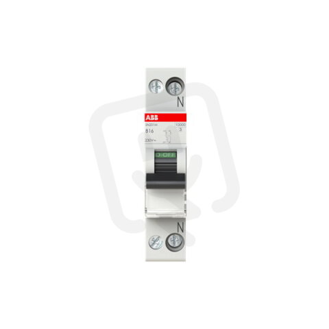 Jednofázový jistič s nul. pólem SN201M-B16 16 A char. B 10kA ABB 2CSS275101R0165