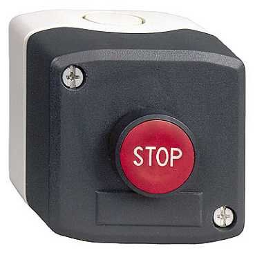 Schneider XALD116 Ovládací skříňka jednotlačítková s přesahem, 1 V