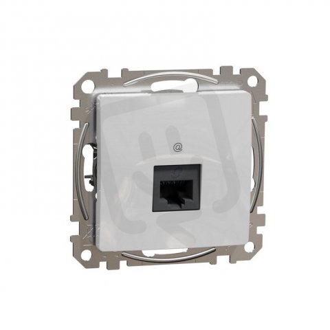 Sedna D/E Datová zásuvka 1xRJ45 kat. 6 UTP, Aluminium SCHNEIDER SDD113461