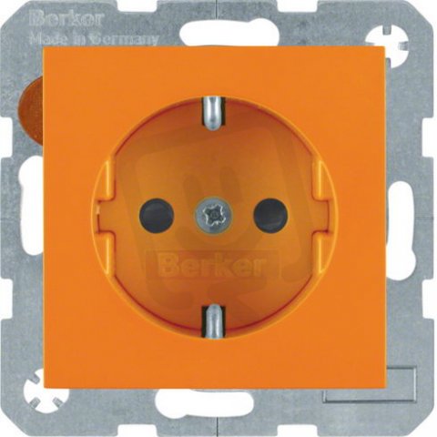 Zásuvka SCHUKO, S.1/B.x, oranžová lesk BERKER 41438914