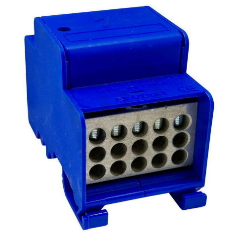 Distribuční blok DTB 120/15x16+4x35 modrý ELEKTRO BEČOV UB120BK12