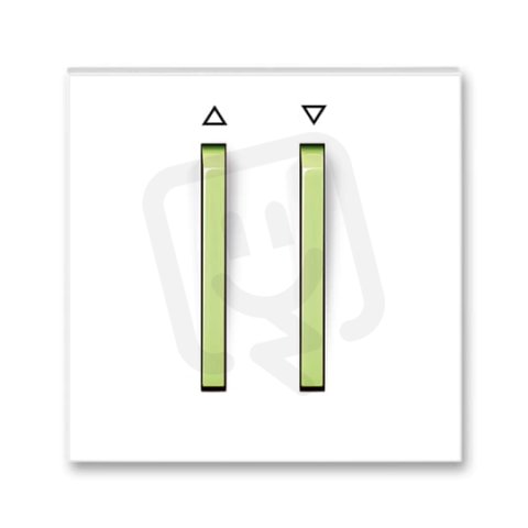 Kryt žaluziový 2 páčky s potiskem 3559M-A00662 42 bílá/ledová zelená Neo ABB