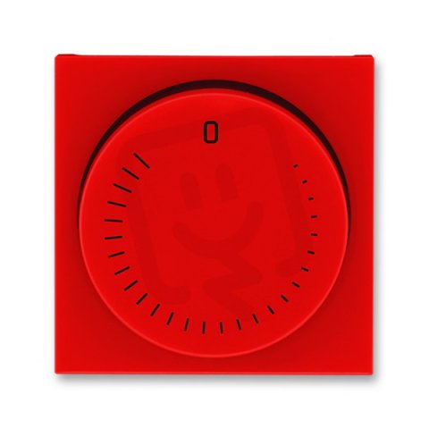 Kryt regulátoru otáček s maticí 3294H-A00130 65 červená/kouř. černá Levit ABB