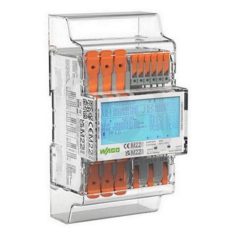 Elektroměr bezšroubový WAGO 879-3020, 400V, 65 A, RS-485/MODBUS/M-Bus/Bluetooth