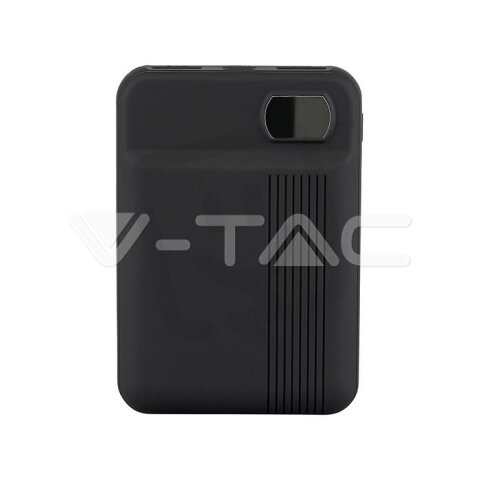 10000 mAh Power Bank Black, VT-3504 V-TAC SKU8850