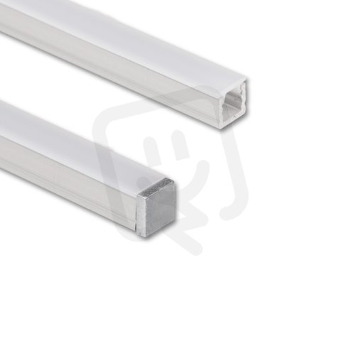 Přisazený hliníkový profil PA1, 7x6mm, mléčný difuz., 1m MCLED ML-761.042.74.1