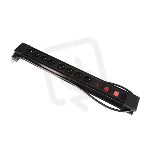 Zásuvková lišta s ochranou proti přepětí a přetížení, 8x FK TECHNICS 4814024-01