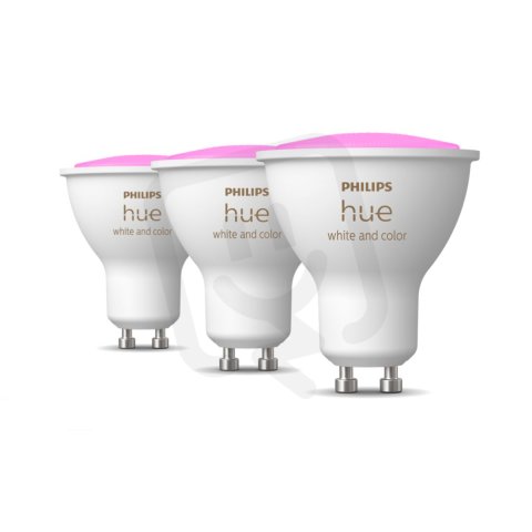 Philips Hue White and Color Ambiance LED žárovka 4.3W 350lm GU10 RGB (3ks)