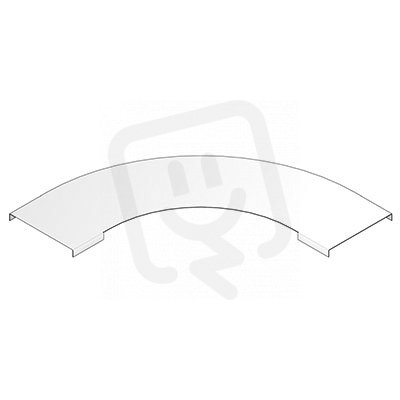 Víko horizontálního ohybu pro kabelkovou lávku HDKS, šířka 500mm, HD HL HDDIB500